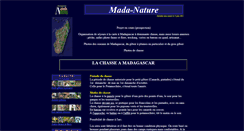 Desktop Screenshot of mada-nature.com