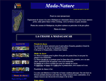 Tablet Screenshot of mada-nature.com